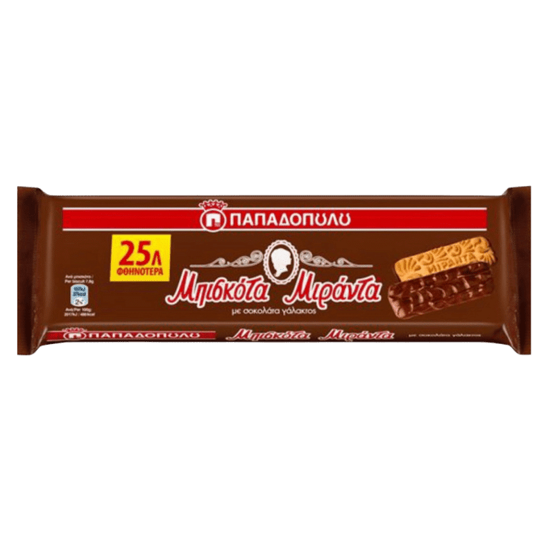 Miranda Schokolade (140g) Papadopoulou von Papadopoulos bei Araxxon  - Hochwertiges griechisches Produkt.   Miranda Schokolade (140g) Papadopoulou από Papadopoulos στο Araxxon  - Αυθεντικό ελληνικό προϊόν.